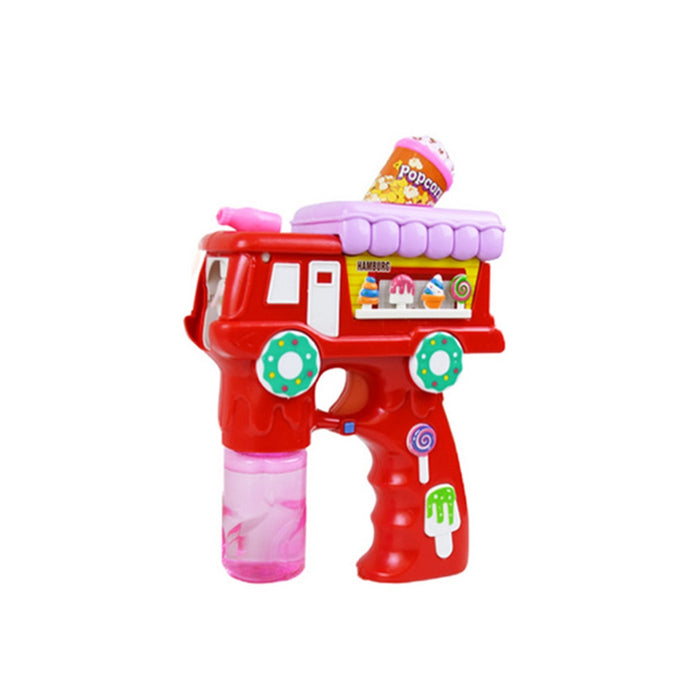 Trade Shop - Pistola Spara Bolle A Forma Di Camion Dei Dolci Con 2 Flaconi Di Ricarica Da 70ml 6760270 -