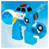 Trade Shop - Pistola Spara Bolle Di Sapone A Forma Di Auto Della Polizia Da 100ml Gioco Bambini 6760249 -