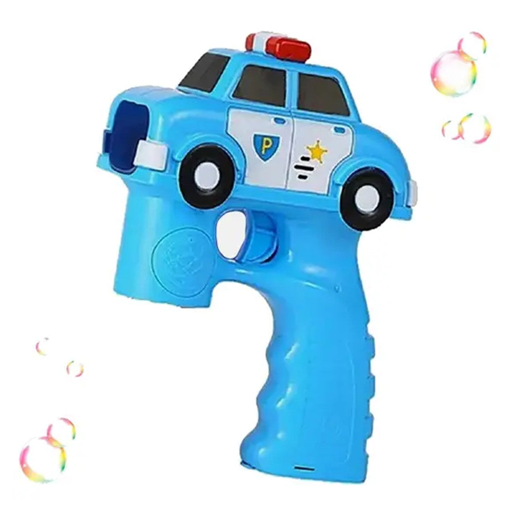 Trade Shop - Pistola Spara Bolle Di Sapone A Forma Di Auto Della Polizia Da 100ml Gioco Bambini 6760249 -
