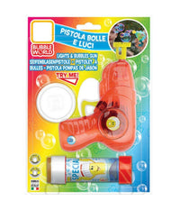 Pistola Spara Bolle Di Sapone Con Luci E Flacone 60 Ml Made In Italy Giocattoli         