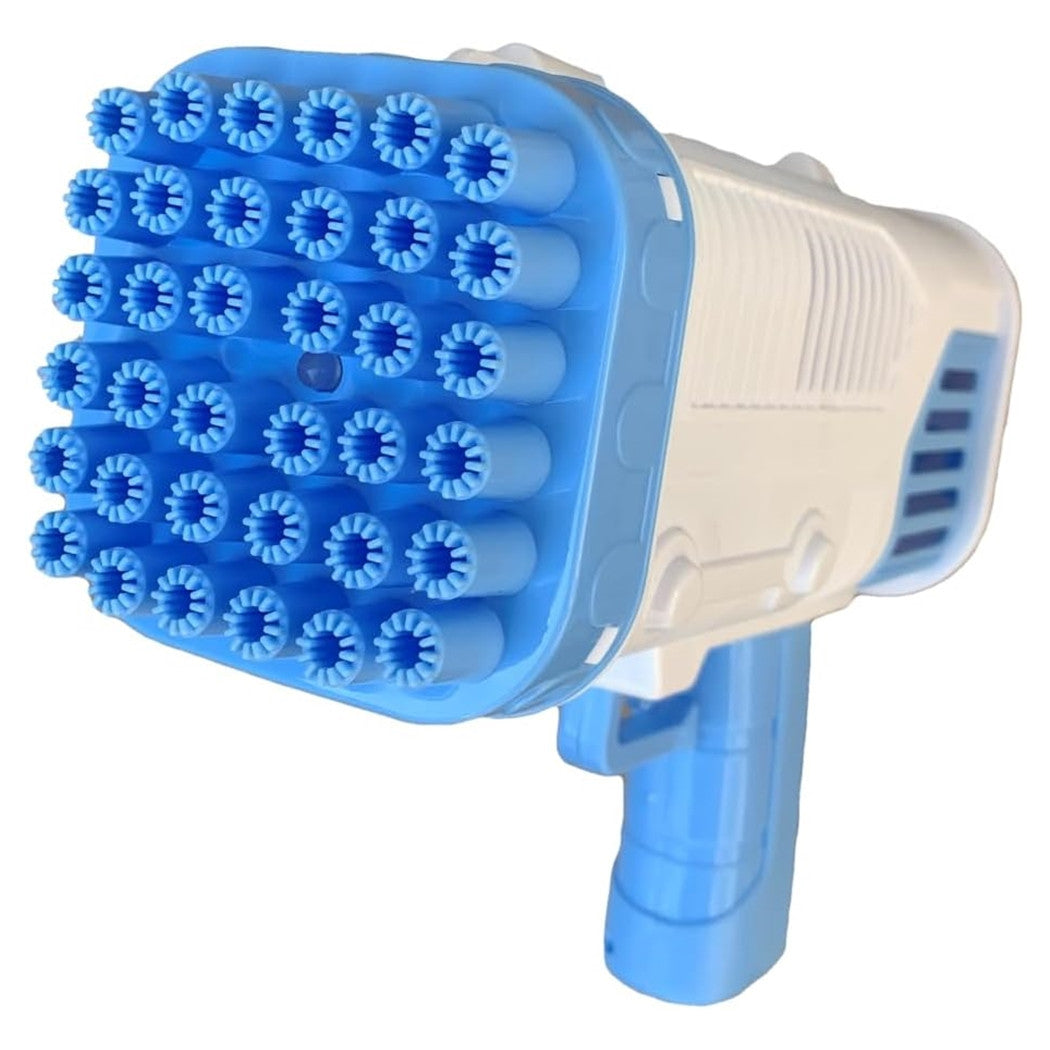 Trade Shop - Pistola Sparabolle Di Sapone A 36 Fori Da 50ml A Pile Gioco Per Bambini 2 Colori 807632 -
