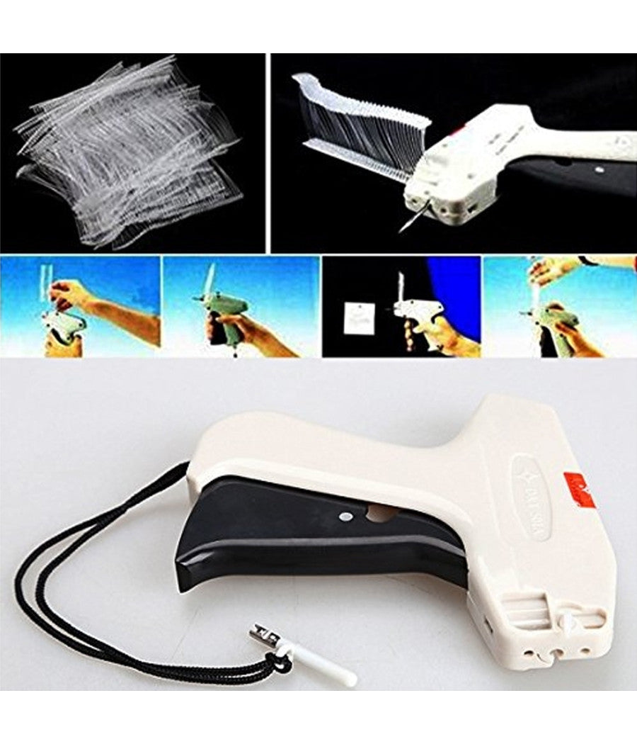 Pistola Sparafili Spara Fili Per Cartellini Etichette Prezzi Codifica Capi Abiti         