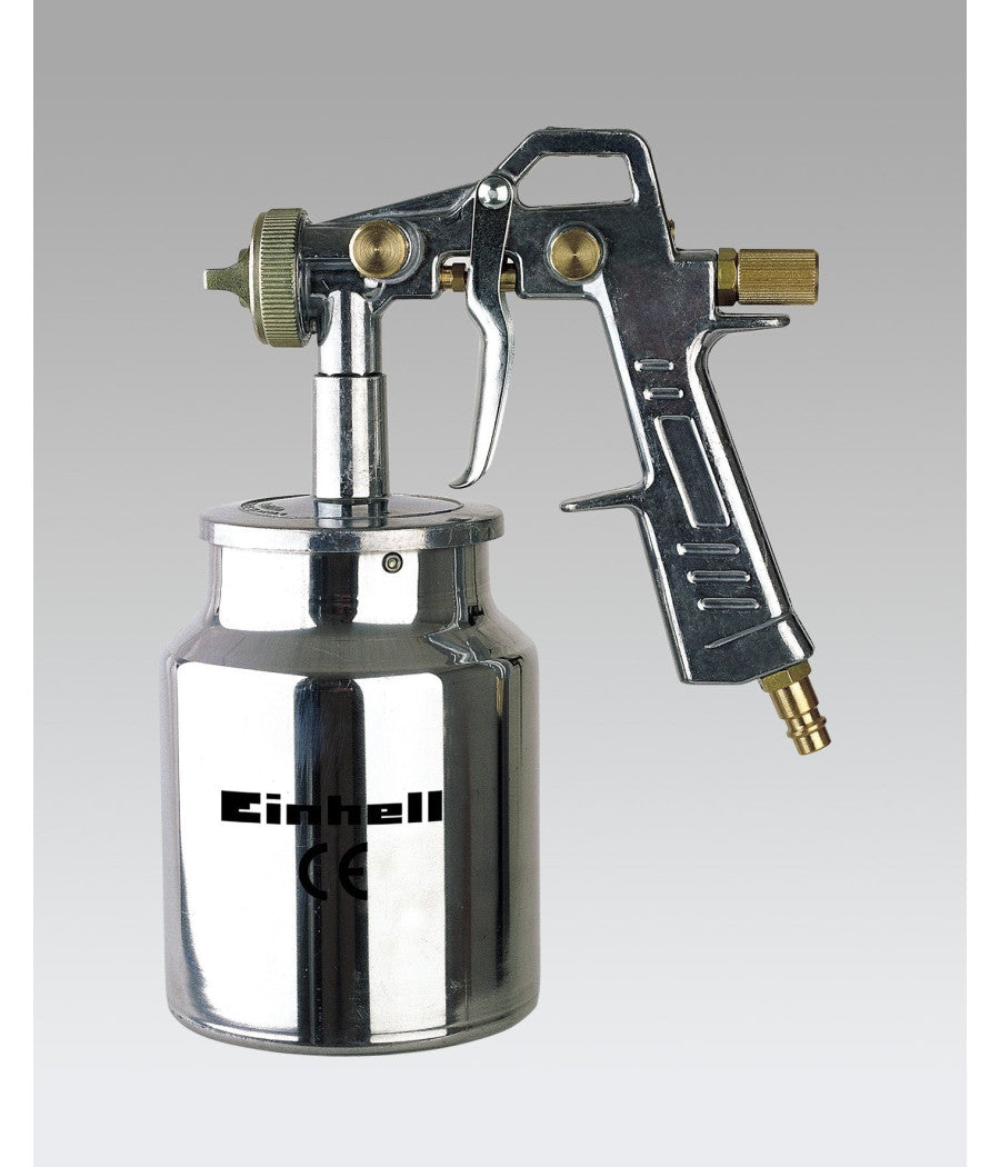Pistola Spruzzo Aerografo Universale Con Serbatorio 1lt Einhell Per Compressore         