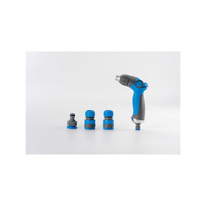 Pistola di spruzzatura e pulizia - Suan - 3 getti regolabili - Kit completo con raccordi di spruzzatura