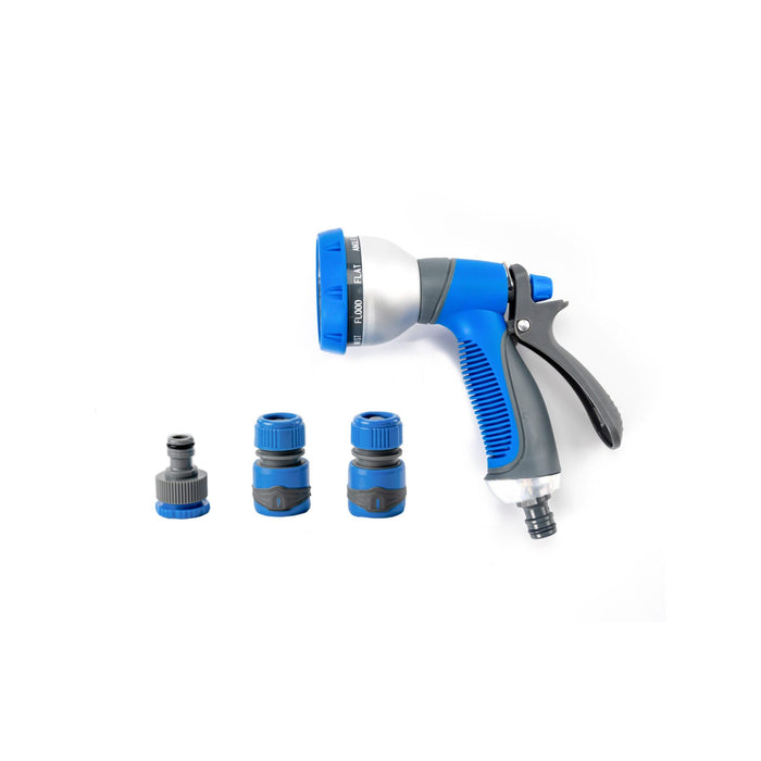 Pistola di spruzzatura e pulizia - Suan - 9 getti - Kit completo con raccordi soft touch