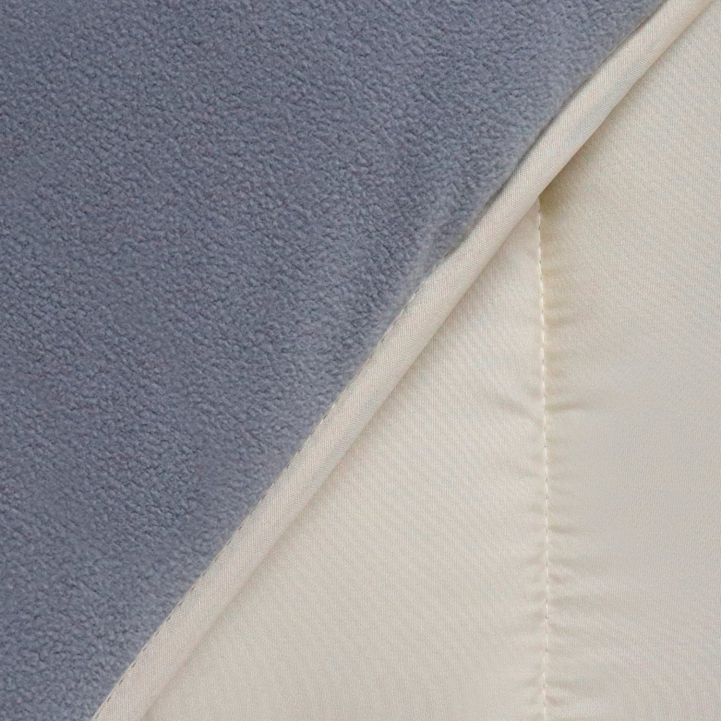 IDMarket - Piumino 200x200 CM polar biface grigio e crema 400 gr ZOE