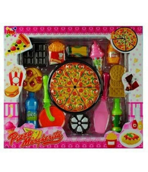 Pizza Margherita Vari Accessori Rotellina Cibo Giocattolo Gioco Bambina         