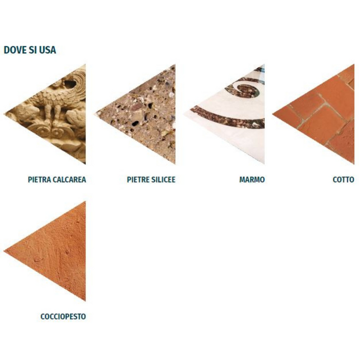 Cera metallizzata ad alta resistenza per il trattamento delle pietre effetto satinato cirwax matt da 1 lt