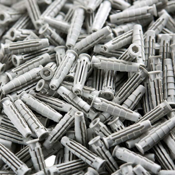 Vaschetta 500 tasselli stop t6/va 6x30 mm con forbici in omaggio elematic