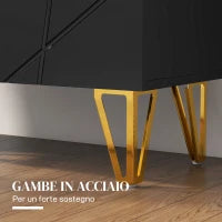 Scarpiera Moderna per 15-20 Paia di Scarpe, Ripiani Regolabili e Chiusura Ammortizzata, Nero