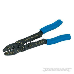 Pinza strumento spellacavi isolamento per elettricista Silverline 230 mm