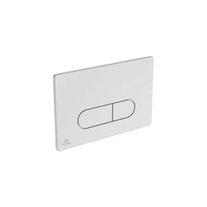 Ideal Standard placca di comando bianca doppio tasto Oleas M1 cromato
