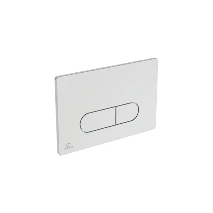 Ideal Standard placca di comando bianca doppio tasto Oleas M1 cromato