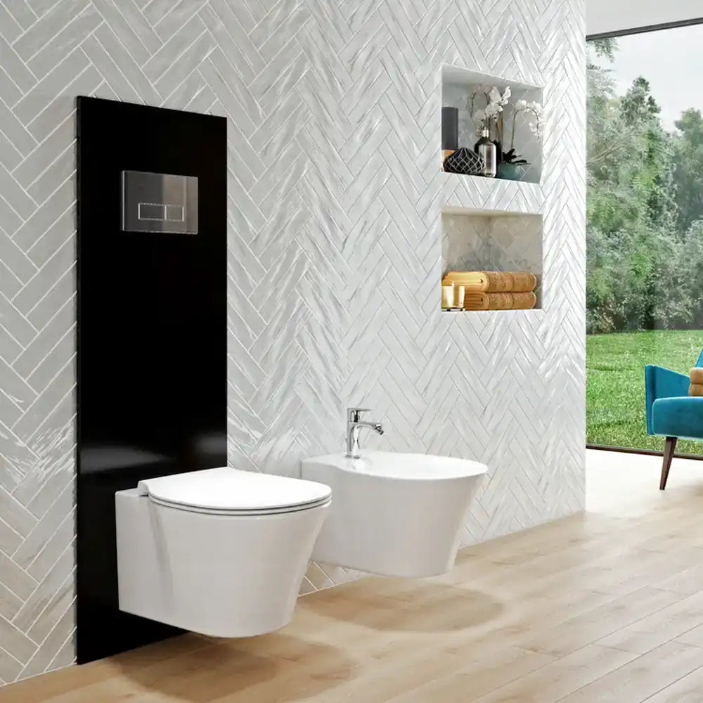 Ideal Standard placca di comando doppio tasto Oleas M2 cromato