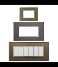 Placca Cristal 3m 4m 6m Bronzo Effetto Vetro Compatibile Con Bticino Axolute         