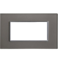 Placca Cristal 3m 4m 6m Titanio Effetto Vetro Compatibile Con Bticino Axolute         