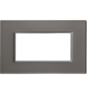 Placca Cristal 3m 4m 6m Titanio Effetto Vetro Compatibile Con Bticino Axolute         