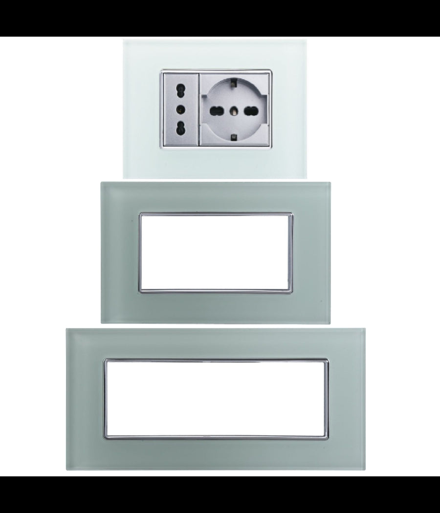 Placca Cristal 3m 4m 6m Verde Biancastro Effetto Vetro Compatibile Con Axolute         