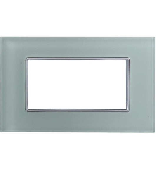 Placca Cristal 3m 4m 6m Verde Biancastro Effetto Vetro Compatibile Con Axolute   -4 Fori     -