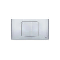 Placca doppio tasto cromata | Smile per cassetta Fusion