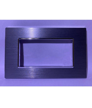 Placca Luxury 3 4 6m In Metallo Argento Ossidato Compatibile Con Bticino Axolute         