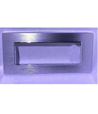 Placca Luxury 3 4 6m In Metallo Satinato Argento Compatibile Con Bticino Axolute         