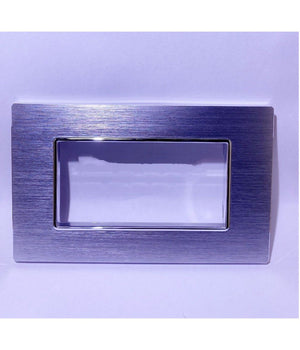 Placca Luxury 3 4 6m In Metallo Satinato Argento Compatibile Con Bticino Axolute         