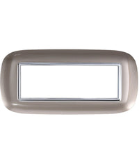 Placca Oval 3 4 6 Moduli Colore Bronzo Compatibile Con Bticino Axolute         