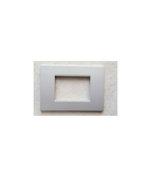 Placca Placche Placchete Compatibili Living Light In Abs 3 4 7 Posti Colorate  Grigio Chiaro -3 Fori     -