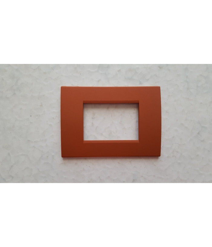 Placca Placche Placchete Compatibili Living Light In Abs 3 4 7 Posti Colorate  Cotto -3 Fori     -