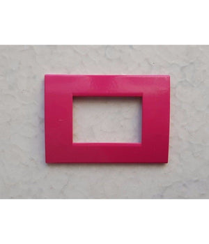 Placca Placche Placchete Compatibili Living Light In Abs 3 4 7 Posti Colorate  Fucsia -3 Fori     -