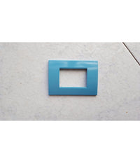 Placca Placche Placchete Compatibili Living Light In Abs 3 4 7 Posti Colorate  Turchese -3 Fori     -