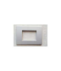 Placca Placche Placchete Compatibili Living Light In Abs 3 4 7 Posti Colorate  Grigio Chiaro -4 Fori     -