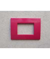 Placca Placche Placchete Compatibili Living Light In Abs 3 4 7 Posti Colorate  Fucsia -4 Fori     -