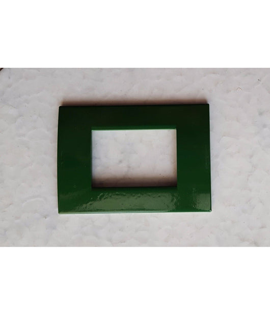 Placca Placche Placchete Compatibili Living Light In Abs 3 4 7 Posti Colorate  Verde -4 Fori     -