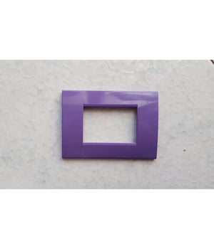 Placca Placche Placchete Compatibili Living Light In Abs 3 4 7 Posti Colorate  Viola -4 Fori     -