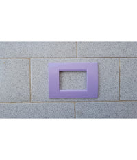 Placca Placche Placchete Compatibili Living Light In Abs 3 4 7 Posti Colorate  Lilla -3 Fori     -
