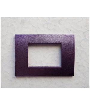 Placca Placche Placchete Compatibili Living Light In Abs 3 4 7 Posti Colorate  Viola Metallizzato -4 Fori     -