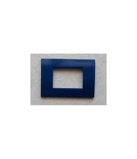 Placca Placche Placchete Compatibili Living Light In Abs 3 4 7 Posti Colorate  Blu Scuro -3 Fori     -