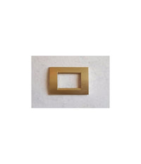 Placca Placche Placchete Compatibili Living Light In Abs 3 4 7 Posti Colorate  Oro Satinato -3 Fori     -