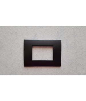Placca Placche Placchete Compatibili Living Light In Abs 3 4 7 Posti Colorate  Nero Opaco -4 Fori     -