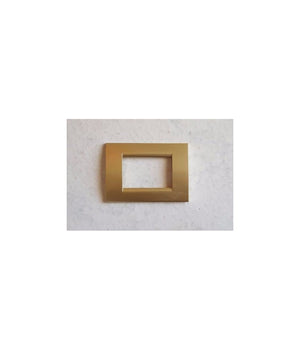 Placca Placche Placchete Compatibili Living Light In Abs 3 4 7 Posti Colorate  Oro Satinato -3 Fori     -
