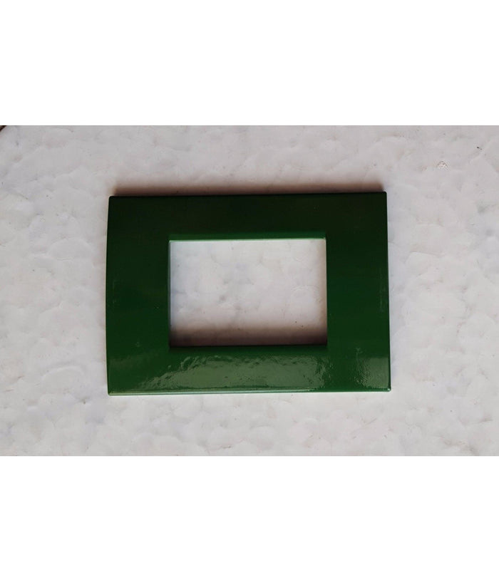 Placca Placche Placchete Compatibili Living Light In Abs 3 4 7 Posti Colorate  Verde -3 Fori     -