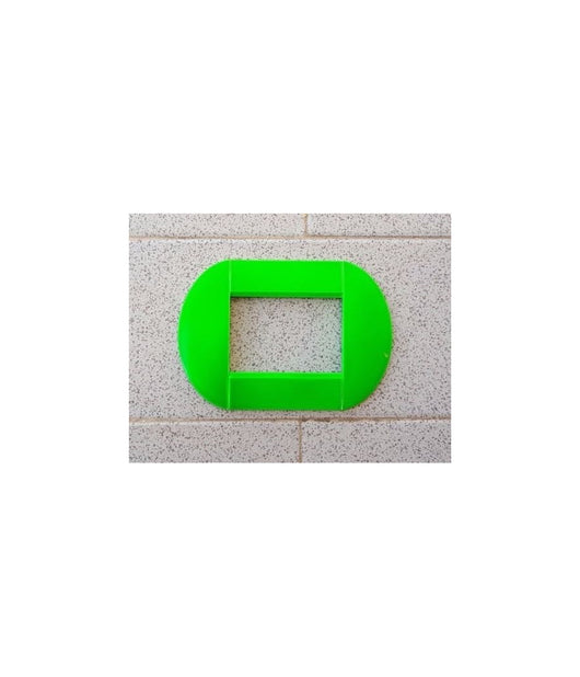 Placca Placche Placchette Compatibili Living International Light Bombate Bticino  Verde Fluo -4 Fori     -