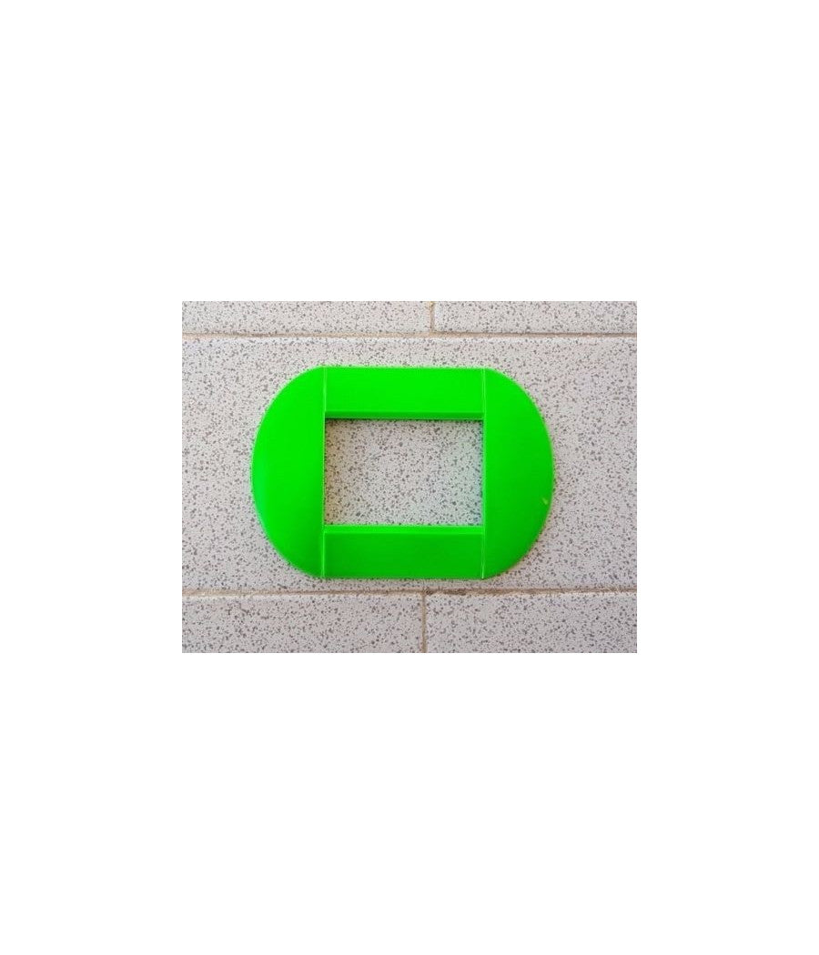 Placca Placche Placchette Compatibili Living International Light Bombate Bticino  Verde Fluo -4 Fori     -
