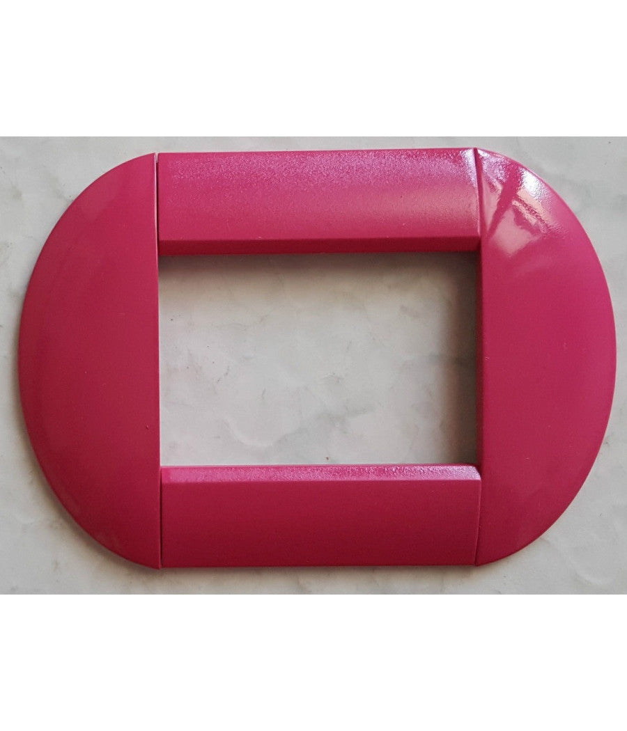 Placca Placche Placchette Compatibili Living International Light Bombate Bticino  Fucsia -7 Fori     -