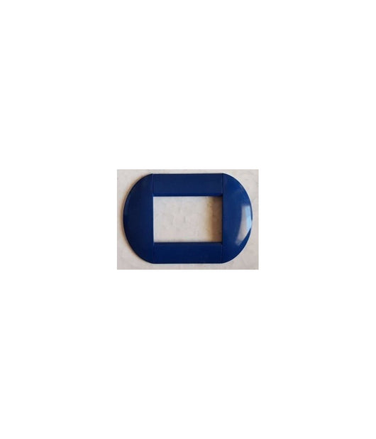 Placca Placche Placchette Compatibili Living International Light Bombate Bticino  Blu Scuro -7 Fori     -