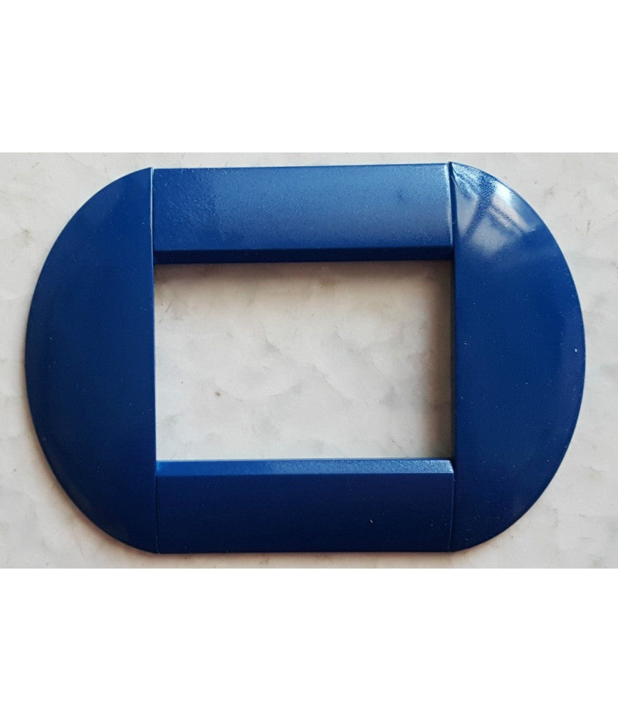 Placca Placche Placchette Compatibili Living International Light Bombate Bticino  Blu -7 Fori     -