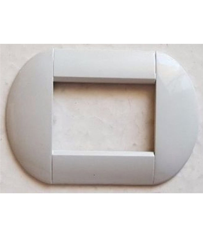 Placca Placche Placchette Compatibili Living International Light Bombate Bticino  Bianco Opaco -3 Fori     -