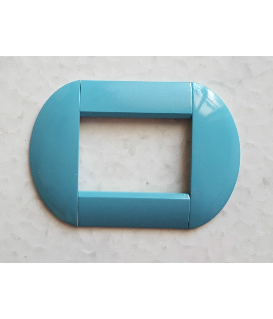 Placca Placche Placchette Compatibili Living International Light Bombate Bticino  Turchese -7 Fori     -